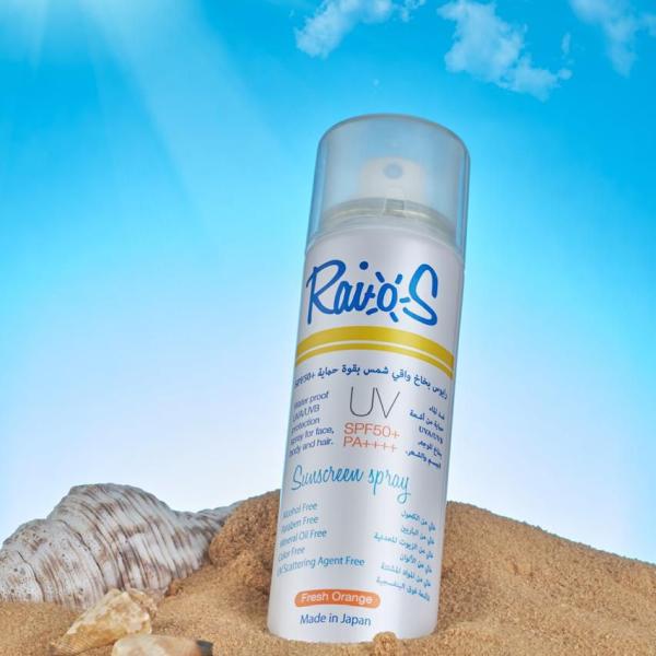 Raios Japanese Sunscreen Spray Refreshing Orange Scent